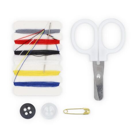 Set de costura y yeso de viaje en caja de PP Blanco