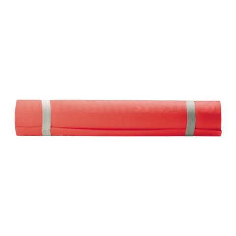 Esterilla de Fitness-yoga con bolsa. Rojo / Blanco