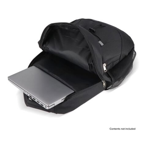 Mochila con detalle de cordón R-PET 25L Negro | sin montaje de publicidad | no disponible | no disponible | no disponible