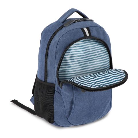 Mochila de lona de algodón reciclado Harper Azúl oscuro | sin montaje de publicidad | no disponible | no disponible | no disponible