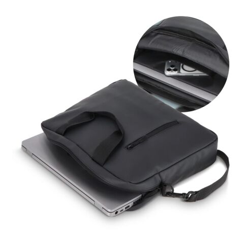 Bolso mensajero para portátil PU SoMa 28 x 38 x 5 cm Negro