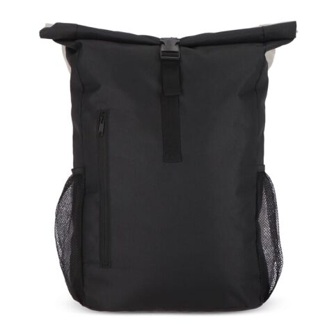R-PET 600D Rolltop Fahrrad-Rucksack 20L Negro intenso | sin montaje de publicidad | no disponible | no disponible