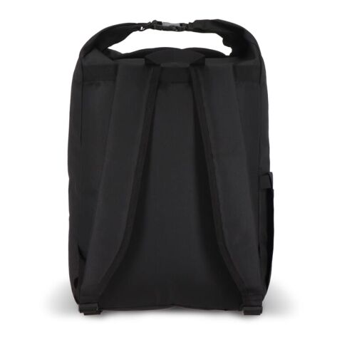 R-PET 600D Mochila con hebilla enrollable 20L Negro | sin montaje de publicidad | no disponible | no disponible