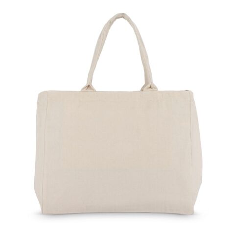 Bolsa Tote de algodón con cremallera OEKO-TEX® 39 x 24 x 34cm 320g/m². Ecru | sin montaje de publicidad | no disponible | no disponible