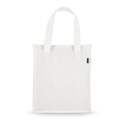 R-PET Bolsa nevera no tejida 23x 15 x 27,5 cm 75 g/m². Blanco | sin montaje de publicidad | no disponible | no disponible