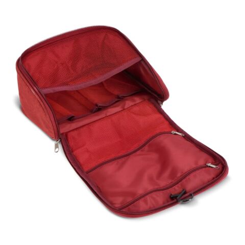 Neceser de viaje Kora de rPET 300D rojo oscuro | sin montaje de publicidad | no disponible | no disponible