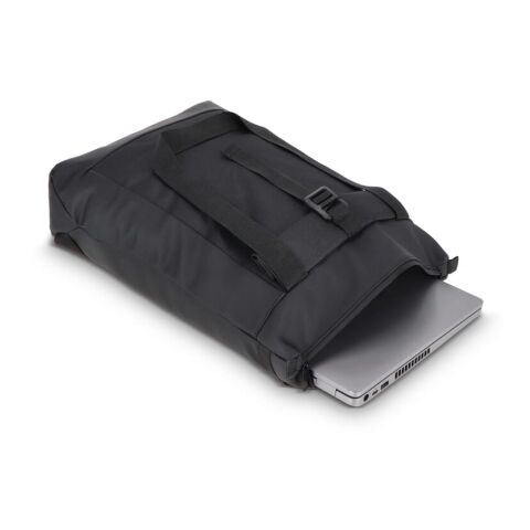 Mochila para portátil rPET 600D Navi 36 x 40 x 10 cm Negro intenso | sin montaje de publicidad | no disponible | no disponible