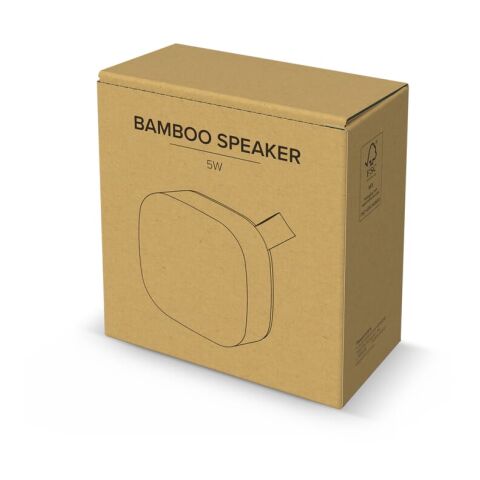 Altavoz inalámbrico Bamboo 5 W Natural