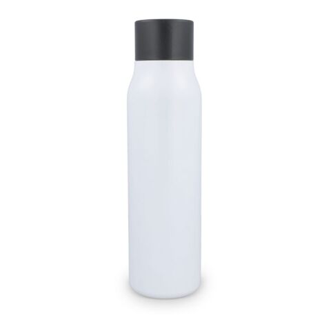 Botella térmica con mosquetón y acabado mate, 600 ml Blanco | sin montaje de publicidad | no disponible | no disponible