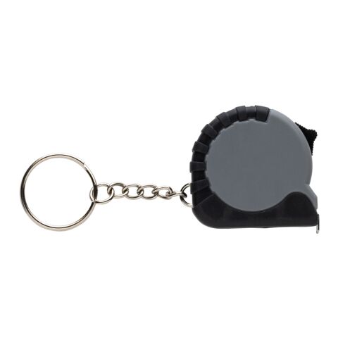 Llavero con cinta de 1m de ABS reciclado MeasureMate RCS gris | sin montaje de publicidad | no disponible | no disponible