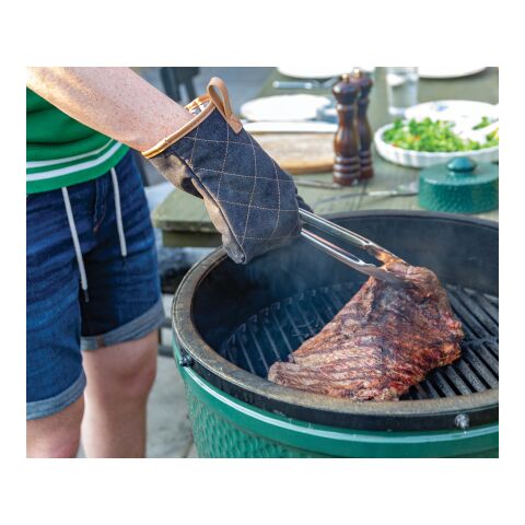 Guante de lona de lujo para horno negro | sin montaje de publicidad | no disponible | no disponible