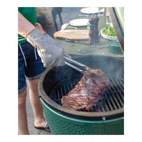 Guante de lona de lujo para horno gris | sin montaje de publicidad | no disponible | no disponible