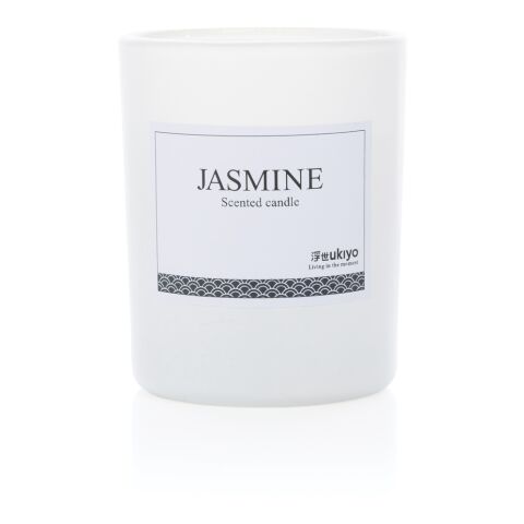 Vela Ukiyo perfumada pequeña en vaso blanco | sin montaje de publicidad | no disponible | no disponible