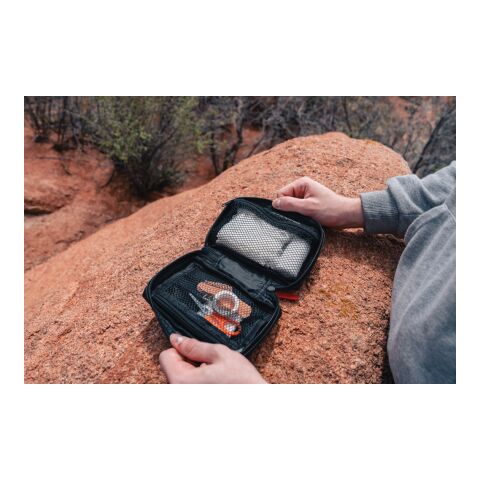 Botiquín primeros auxilios PU y nubuck reciclado RCS negro | sin montaje de publicidad | no disponible | no disponible