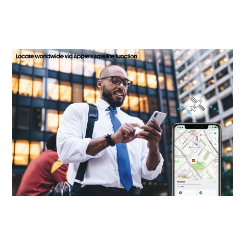 Tarjeta Findcard de plástico reciclado RCS blanco | sin montaje de publicidad | no disponible | no disponible