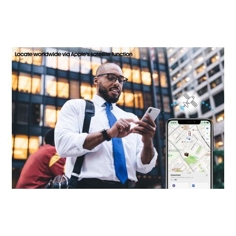 Etiqueta equipaje Globetrack RCS rPolyester con seguimiento negro | sin montaje de publicidad | no disponible | no disponible