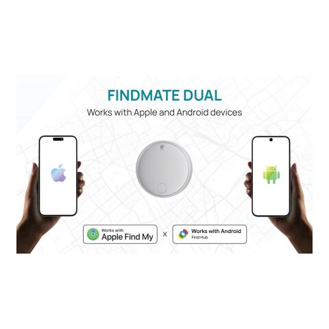 Localizador de artículos Findmate RCS Dual IPX 5 blanco | sin montaje de publicidad | no disponible | no disponible