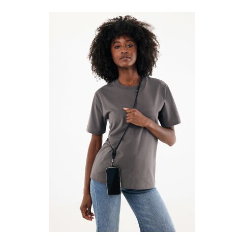 Lanyard ajustable teléfono CarryLoop RCS PET reciclado negro | sin montaje de publicidad | no disponible | no disponible