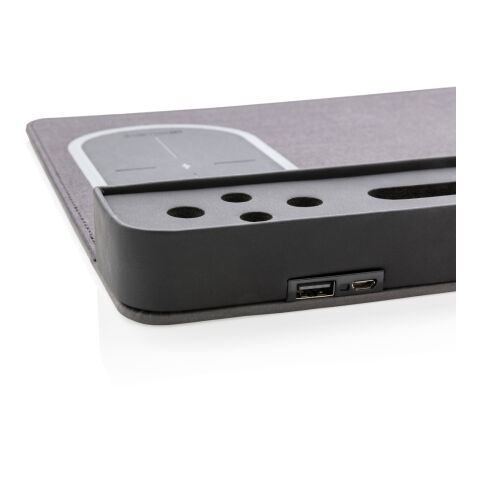 Alfombrilla de ratón con carga inalámbrica 5W negro | sin montaje de publicidad | no disponible | no disponible