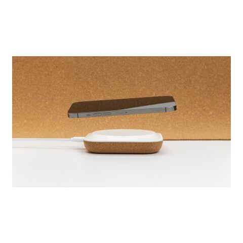 Cargador inalámbrico Oregon plástico RCS y corcho 10W marron | sin montaje de publicidad | no disponible | no disponible