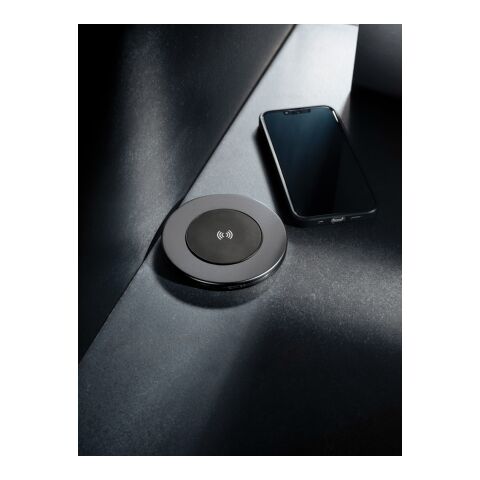 Cargador inalámbrico Terra RCS de aluminio reciclado de 10W gris | sin montaje de publicidad | no disponible | no disponible
