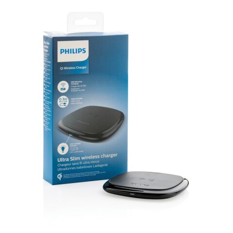Cargador inalámbrico Philips 10W Qi negro | sin montaje de publicidad | no disponible | no disponible