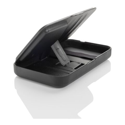 Estuche viaje reciclado RCS Swiss Peak con cargador 3 en 1 negro | sin montaje de publicidad | no disponible | no disponible