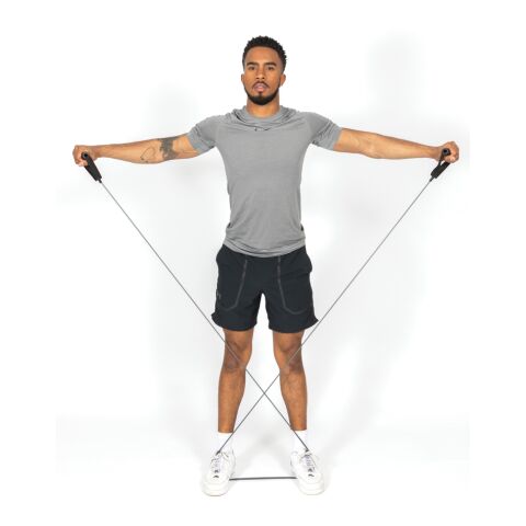 Tubo de fitness de alta resistencia en bolsa gris-negro | sin montaje de publicidad | no disponible | no disponible