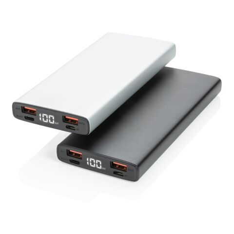 Powerbank PD de aluminio de 18W y 10.000 mAh negro | sin montaje de publicidad | no disponible | no disponible
