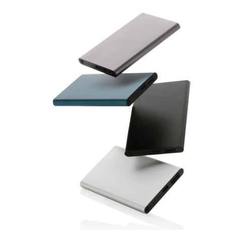 Powerbank plástico/aluminio RCS reciclado de 4000 mah tipo C azul | sin montaje de publicidad | no disponible | no disponible