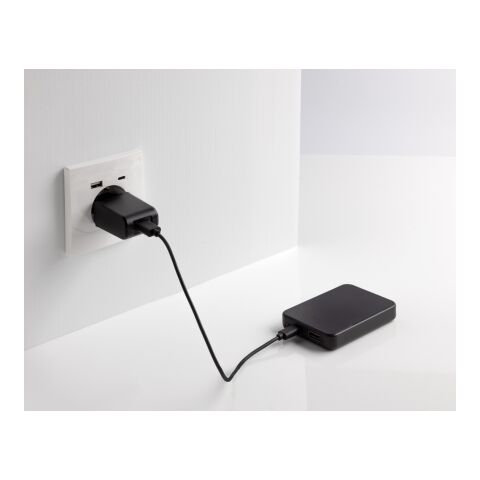 Powerbank Boostcore RCS plástico reciclado 5.000 mAh USB C negro | sin montaje de publicidad | no disponible | no disponible