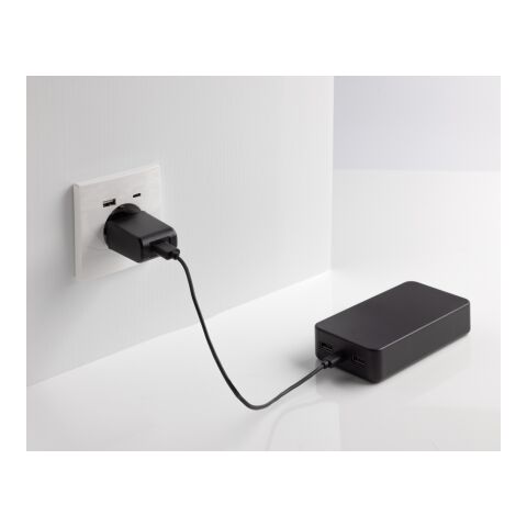 Powerbank Boostcore RCS plástico reciclado 20.000 mAh USBC negro | sin montaje de publicidad | no disponible | no disponible