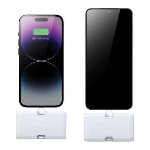 Powerbank Urban Vitamin Los Angeles plástico reciclado RCS blanco | sin montaje de publicidad | no disponible | no disponible