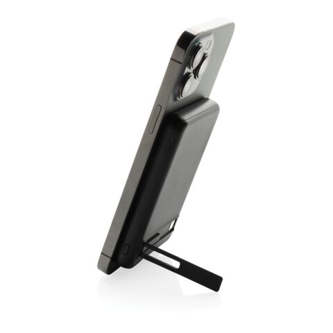 Powerbank magnático bambú Zen RCS rplastic 5.000 mAh negro | sin montaje de publicidad | no disponible | no disponible