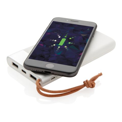 Batería externa Aria 8.000 mAh con carga inalámbrica 5W blanco | sin montaje de publicidad | no disponible | no disponible | no disponible