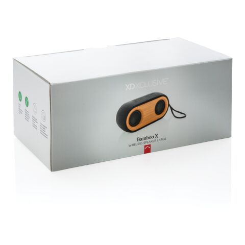 Altavoz doble Bamboo X negro-marron | sin montaje de publicidad | no disponible | no disponible