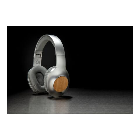 Auriculares inalámbricos Dakota bambú gris-gris | sin montaje de publicidad | no disponible | no disponible