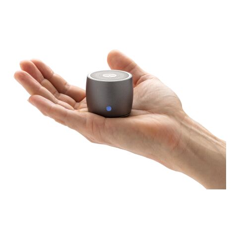 Altavoz de graves de 3W de aluminio reciclado Swiss Peak RCS gris | sin montaje de publicidad | no disponible | no disponible