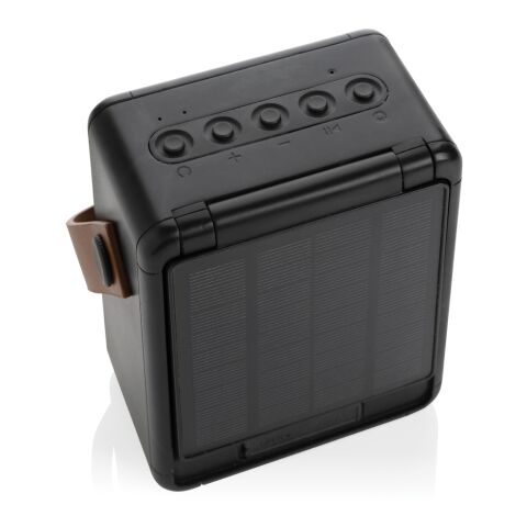 Altavoz solar 12W plástico reciclado RCS Skywave negro | sin montaje de publicidad | no disponible | no disponible