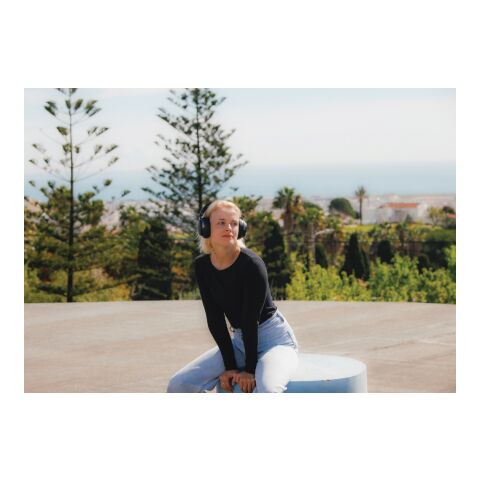 Auriculares ANC de plástico reciclado Soundpro RCS negro | sin montaje de publicidad | no disponible | no disponible