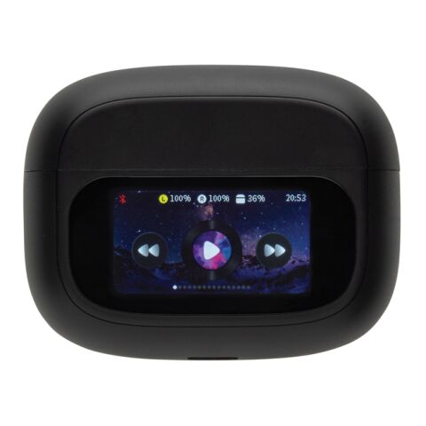 Auriculares Airtune de plástico reciclado RCS negro | sin montaje de publicidad | no disponible | no disponible