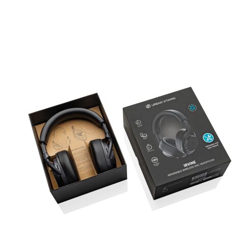 Auriculares inalámbricos Irvine RCS reciclados y reparables negro | sin montaje de publicidad | no disponible | no disponible