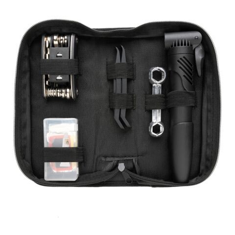 Set de reparación de bicicletas 17 piezas negro | sin montaje de publicidad | no disponible | no disponible