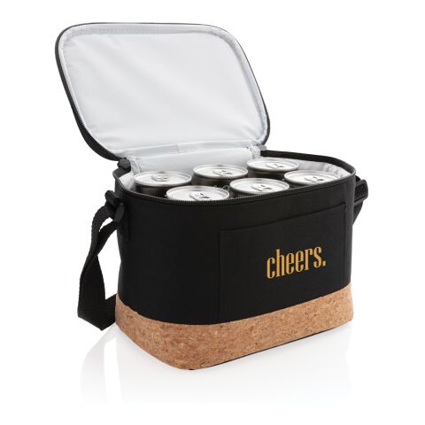 Bolsa y nevera bicolor con detalle de corcho negro | sin montaje de publicidad | no disponible | no disponible | no disponible