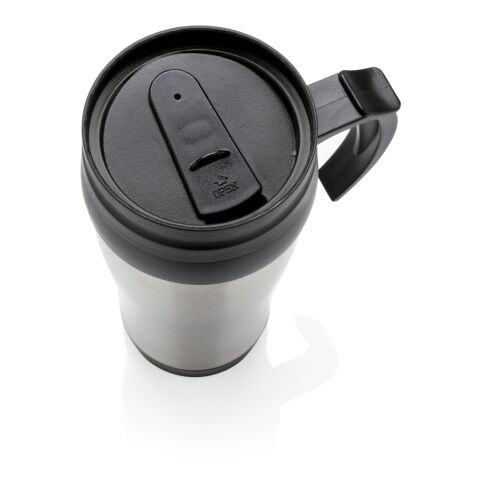 Taza acero inoxidable plata | sin montaje de publicidad | no disponible | no disponible | no disponible