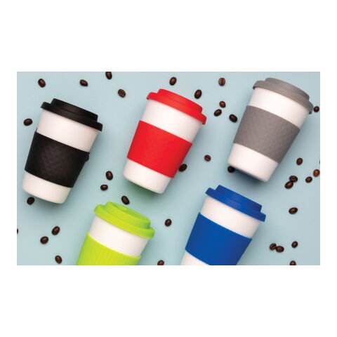 Taza de café reutilizable 270ml gris | sin montaje de publicidad | no disponible | no disponible | no disponible