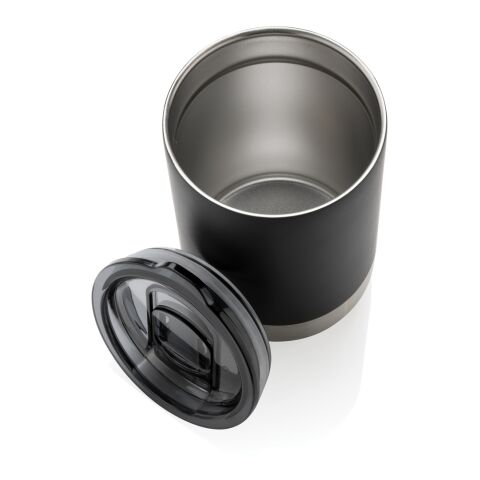 Taza de acero inoxidable reciclado RCS negro | sin montaje de publicidad | no disponible | no disponible