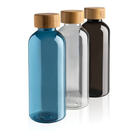 Botella GRS RPET con tapa de bambú FSC blanco | sin montaje de publicidad | no disponible | no disponible