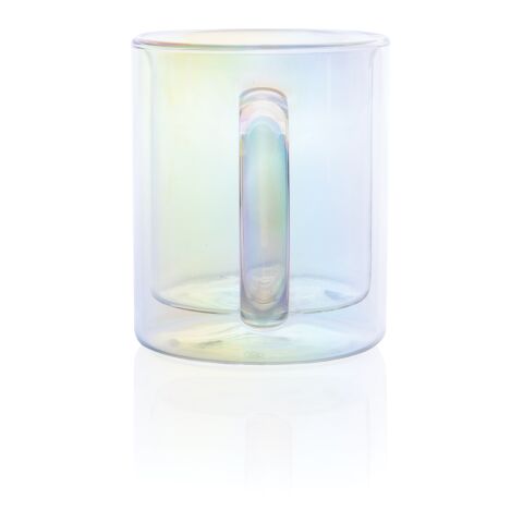 Taza de lujo de vidrio galvanizado de doble pared blanco | sin montaje de publicidad | no disponible | no disponible