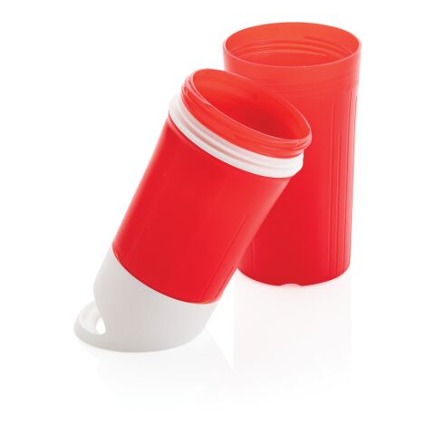 Botella BE O de agua orgánica, Fabricada en EU rojo | sin montaje de publicidad | no disponible | no disponible